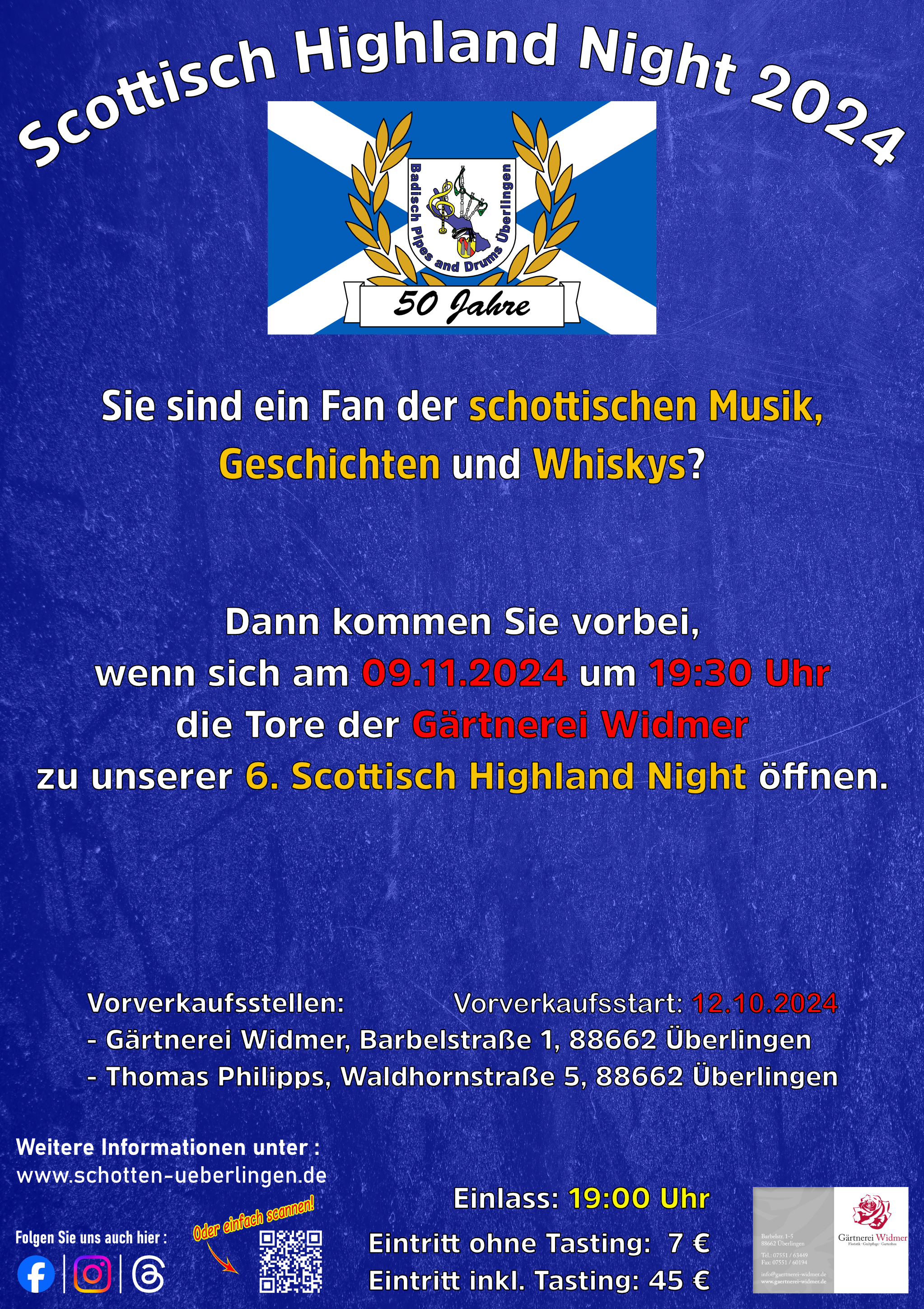 Plakat-Werbung Highland Night 2024